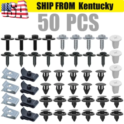 Clip de tornillos guardabarros del motor 50 piezas para Toyota Corolla Camry RAV4 Tacoma 4Runner Foto 1 de 4