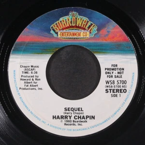 HARRY CHAPIN: sequel / same BOARDWALK 7" Single 45 RPM - Picture 1 of 2