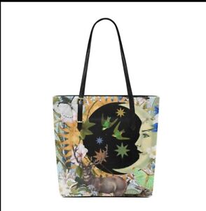 Witchy Tote Bag Stars And Moon Bag Pagan Occult Witchy Accessories Vegan