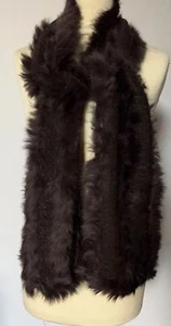 Luxury Real Rabbit Fur warm scarf. Brown, Christmas gift , Black Friday sales! - Picture 1 of 2