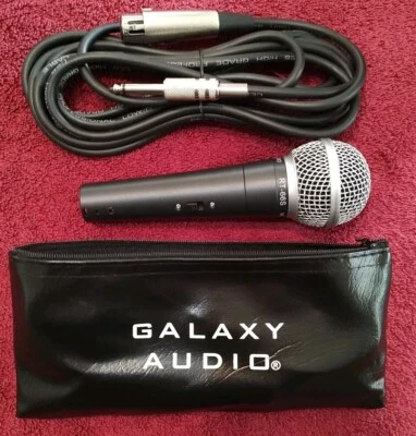 Micrófono dinámico con cable Galaxy Audio RT-66 para vivo y grabación Foto 1 de 3