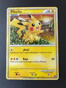 Pikachu HOLO WORLD COLLECTION PROMO 2010 Pokemon Card | SPANISH | CREASE - Picture 1 of 8