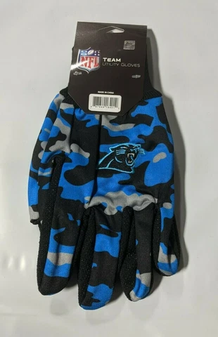 Carolina Panthers Camouflage Sports Utility Gloves Work gardening NEW CAMO Cover