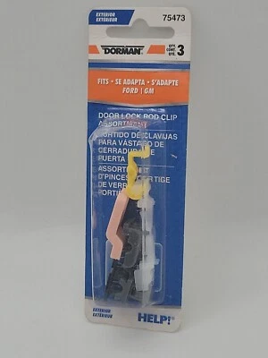 Surtido de clip de varilla de bloqueo de puerta Dorman 75473 para Ford 1986-07 y 1990-03 GM Foto 1 de 4
