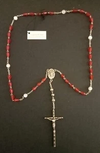 Edelblutkranz Jesu Christi mit roten Steinen und Gekreuzigt (381) - Bild 1 von 2