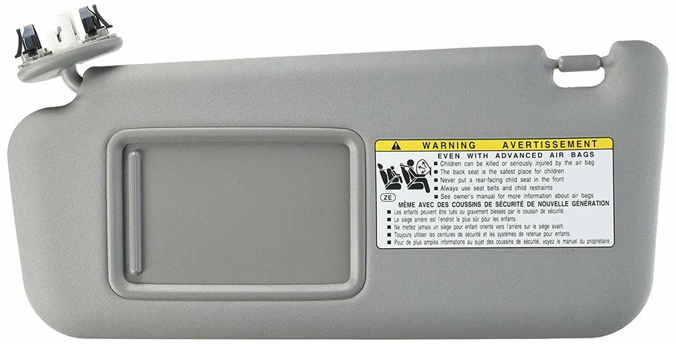 OEM  TOYOTA PRIUS DRIVER SIDE SUN VISOR FITS 2010-2015  LIGHT GRAY COLOR - Image 1 of 1