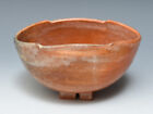 Brush-Washed Red Raku Tea Bowl, Kyoto Ware, Utensils, Ceramics, Old Ware / Ink T