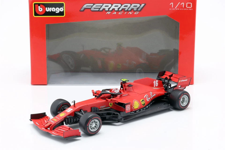 Charles Leclerc Ferrari SF1000 #16 2nd Österreich GP Formel 1 2020 1:18 Bburago - Bild 1 von 1