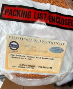 Jim Boeheim Autographed NCAA Basketball Syracuse Orange Steiner Sports COA - Picture 1 of 2