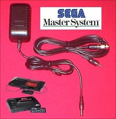 Adaptador de CA 9V + Cable AV de 12 pies + Adaptador de TV RF para Sega Master System I y II NUEVO Foto 1 de 3