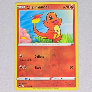 Charmander 023/185 Vivid Voltage Reverse Holo Common Pokemon Card TCG English LP - Picture 1 of 2
