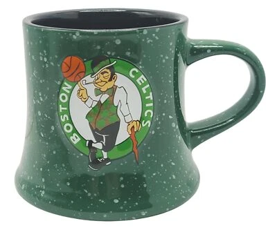 Taza de comedor vintage moteada de 14 oz con logotipo elevado de la NBA color interior (Boston Celtics) Foto 1 de 3