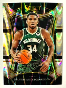 2023-24 Panini Select Giannis Antetokounmpo PLATEADO Sísmico Prizm Mezzanine Bucks - Imagen 1 de 3