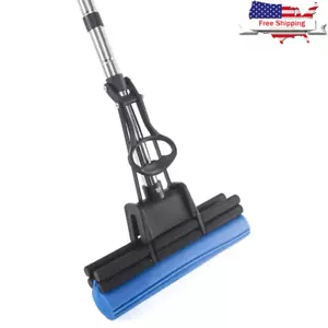 PVA Sponge Roller Mop 11 Inch Super Absorbent Floor Cleaner Adjustable Handle US - Picture 1 of 8
