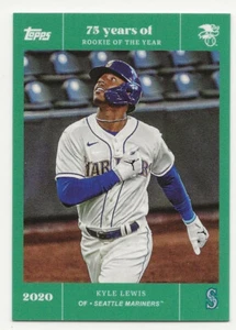 2022 Topps Rookie of the Year 75th Anniversary KYLE LEWIS Emerald /50 Mariners - Picture 1 of 1