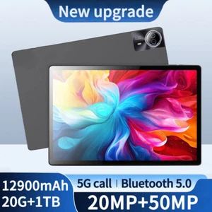New Tablet PC 14 inch screen Android 14 16GB RAM+1TB ROM with Bluetooth keyboar - Picture 1 of 21