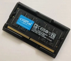 Crucial 32GB DDR5 5600 Laptop SODIMM RAM by Micron 262pin CT32G56C46S5.M16B2 - Picture 1 of 1