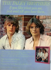 1978 Paley Brothers Album Promo Pop Music Old PRINT AD Great decor idea (3502) - Picture 1 of 1