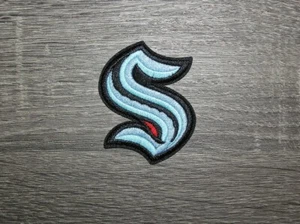 Seattle Kraken Team Logo Hockey Embroidered Iron On Patch 2" x 2.5" - Picture 1 of 2