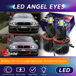 BMW E60 E92 E90 LCI XENON ANGEL EYES H8 LIGHTS RINGS 40W DRL DAYTIME WHITE A1 - Picture 1 of 6
