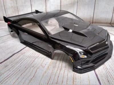 2019 Cadillac ATS-V Custom Painted RC Body 1/10 WB 12.9"/330mm/22/DR10/SlashDrag - Image 1 of 4