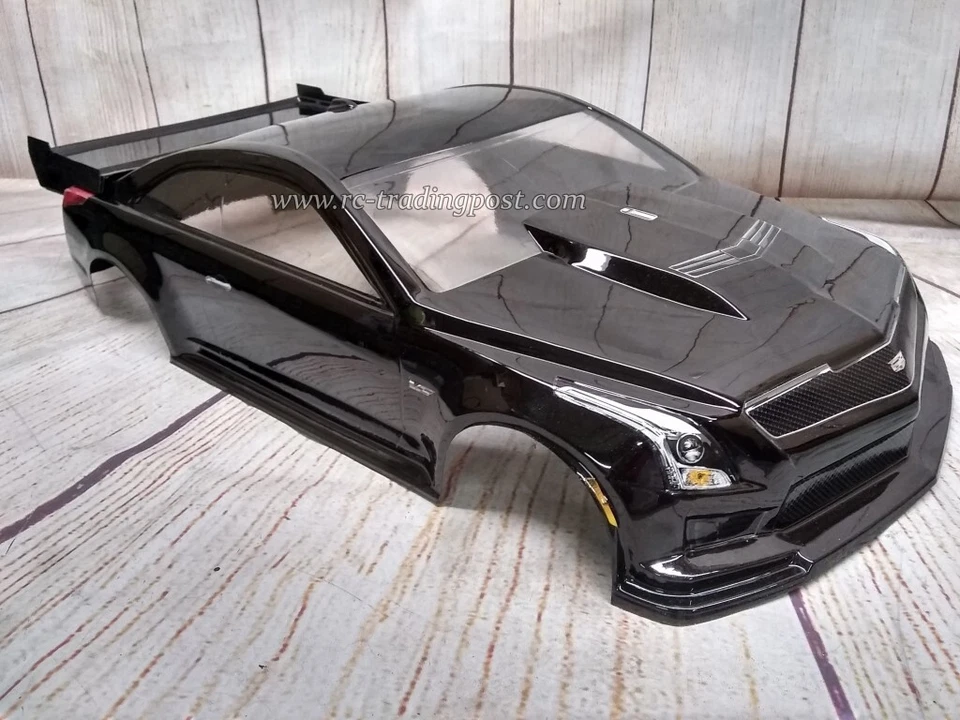 2019 Cadillac ATS-V Custom Painted RC Body 1/10 WB 12.9"/330mm/22/DR10/SlashDrag - Image 1 of 4