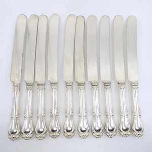 "Juego de 10 cuchillos de cena franceses antiguos KENWOOD (1907) de ONEIDA Reliance Plate 9 3/8" - Imagen 1 de 8