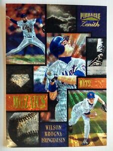 1996 Pinnacle Zenith Mozaics Wilson Brogna Isringhausen #24 NY Mets
