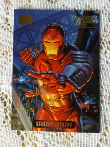 IRON MAN # 56 1994 MARVEL MASTERPIECES GOLD FOIL SIGNATURE SERIES * - Bild 1 von 2