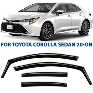 CLIM ART Rain Guards Vent Visors Shade for 2020-2025 Toyota Corolla Sedan - Picture 1 of 8