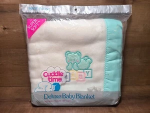 Cuddle Time Vintage Baby Crib Blanket 36x45" Bear Dreams New SEALED - Picture 1 of 3