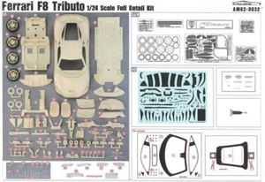 Alpha Model 1/24 Ferrari F8 Tributo Resin full kit from Japan 14949 - Picture 1 of 8