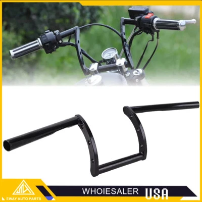 Черный руль 1 дюйм Z для Harley Sportster XL 883 1200 Softail Dyna сделано в США - Изображение 1 из 4