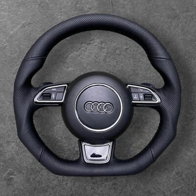 TUNING AUDI A3 S3 Q3 A4 S4 RS4 A5 S5 RS5 Q5 DSG FLAT BOTTOM STEERING WHEEL - Image 1 of 4