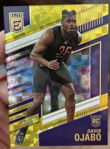 2022 Donruss Elite David Ojabo Yellow #/75 Rookie RC #139 Ravens - Picture 1 of 2