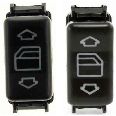 Interruptor de ventana para Mercedes Benz 190E 1991-93 1 botón delantero o trasero par derecho y derecho Foto 1 de 3
