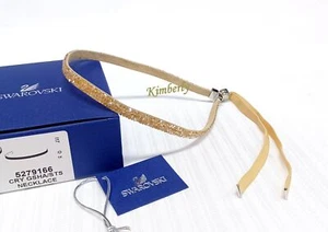 Swarovski Crystaldust Choker Adjustable Bracelet Headband Gold Tone NEW 5279166 - Picture 1 of 18