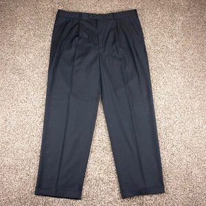 Perry Ellis Hose Herren 40/32 grau Portfolio Plissee gerades Bein Anzughose - Bild 1 von 11