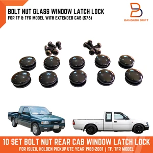 10 Set Bolt Nut Extended Rear Cab Glass Window Lock For Holden Rodeo TF 88-02 - Picture 1 of 7