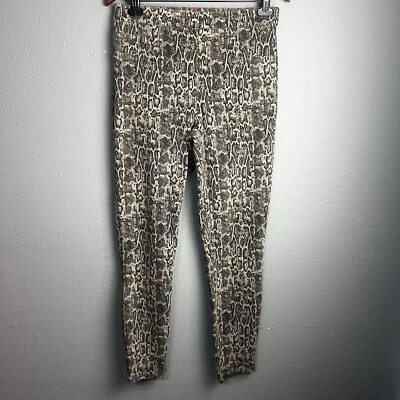Spanx Jean-ish Ankle Leggings Taupe Snakeskin Size L Slimming Shaping Flattering - Image 1 of 4