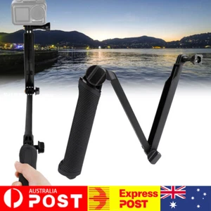 Foldable 3 Way Waterproof Monopod Selfie Stick For Gopro Hero 10 9 8 7 5 6 4 3 - Picture 1 of 17