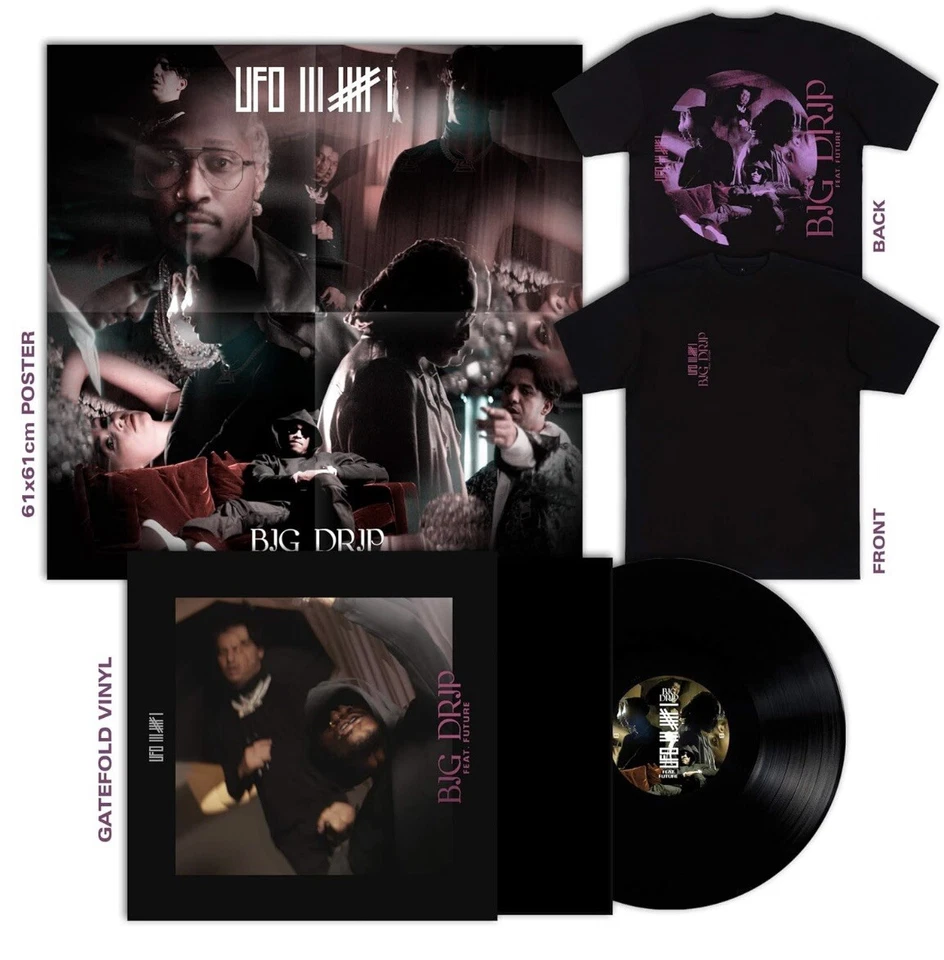 Ufo 361 - Big Drip feat. Future - Limited Vinyl Bundle / T-Shirt Gr. L + Poster - Bild 1 von 1