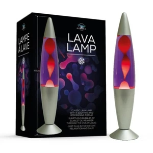 Retro 1960s Lava Lamp 16” 40cm Purple Wax Liquid Relaxation Light Christmas Gift - Picture 1 of 6