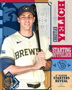 Christian Yelich 2024 MLB All-Star Milwaukee Brewers 8x10 MLB Baseball Foto - Bild 1 von 1