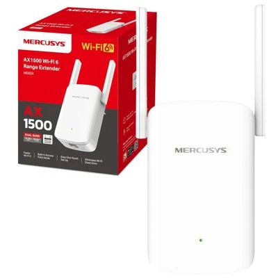 Mercusys ME60X WiFi 6 AX1500Mbps WiFi Extender Booster, Internet Booster,