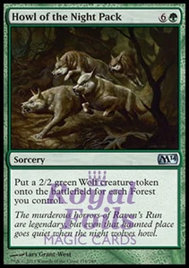 Howl of the Night Pack 2x FOIL MTG M14 Core Set Uncommon MINT green - Picture 1 of 1