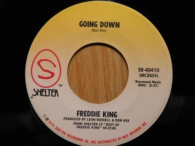 Freddie King Blues 45 Going Down bw Me And My Guitar on Shelter - Image 1 of 2