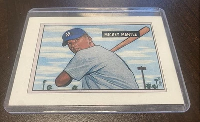 Tarjeta Bowman Mickey Mantle 1989 reimpresión Foto 1 de 2