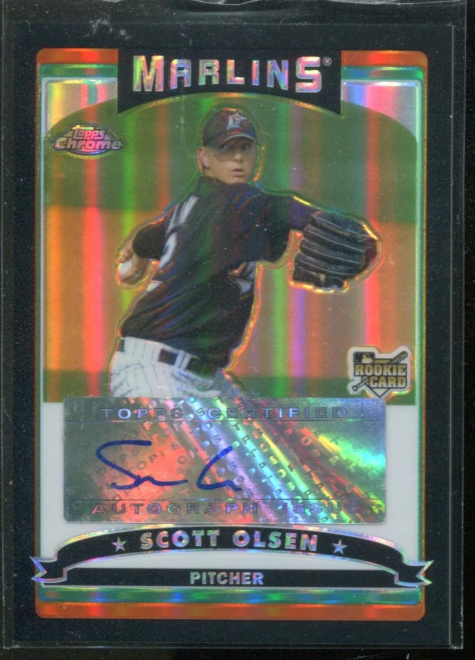 2006 Topps Chrome Black Refractors #343 Scott Olsen Auto /200   - Image 1 of 1