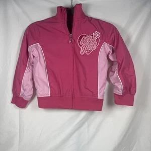 VNTG “Nike Girl” Nike Pink Track Jacket Girls Size 6X - Picture 1 of 6